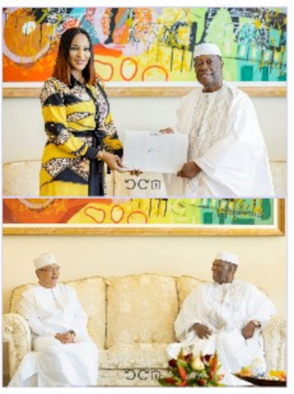 Le Chef de l&rsquo;État a eu des entretiens avec la Ministre nigériane déléguée aux Affaires Étrangères et le Chef de la Mission d&rsquo;Évaluation Électorale de l&rsquo;Union Africaine pour la Côte d&rsquo;Ivoire.