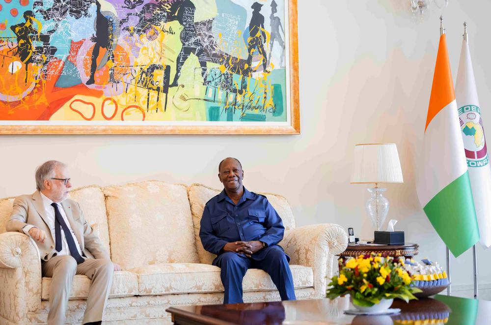 Le Président de la République, Chef de l&rsquo;État, SEM Alassane Ouattara a échangé avec le Fondateur de la Communauté de Saint Egidio.