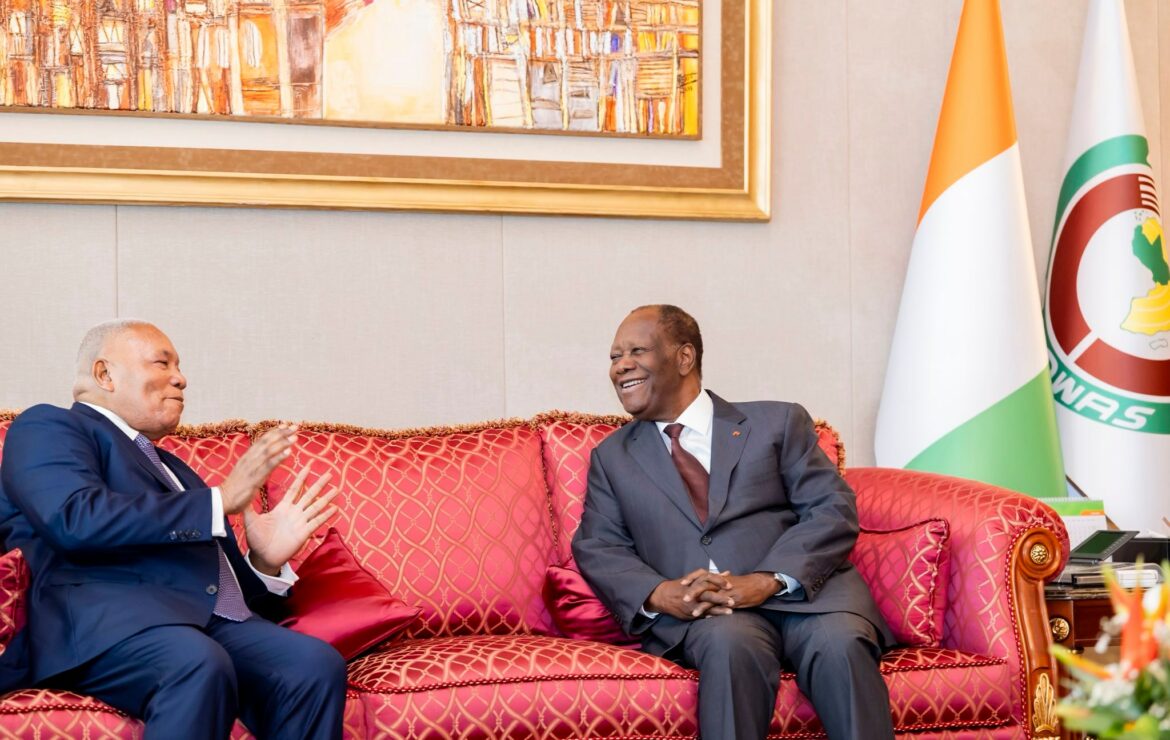 Le Président de la République, Chef de l&rsquo;État, SEM Alassane Ouattara a eu un entretien avec le Président de l&rsquo;Assemblée Nationale de la République du Congo, M. Isidore Mvouba.