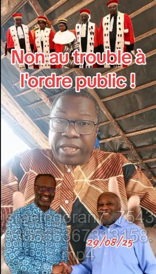 Non aux troubles à l&rsquo;ordre public! (Analyse du Dr. Israël N&rsquo;Goran)