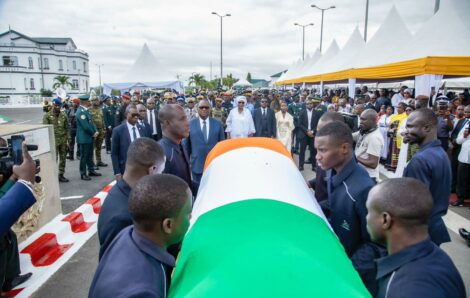 La cérémonie militaire en hommage à feu le Général de Brigade Kouakou Koffi René, Attaché de Défense près l’Ambassade de Côte d’Ivoire en Israël, décédé le 31 août 2025, à Tel Aviv.
