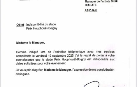 Ouattara dit « stop » au concert de Sidiki Diabaté : quand la musique se heurte à la politique au Stade FHB