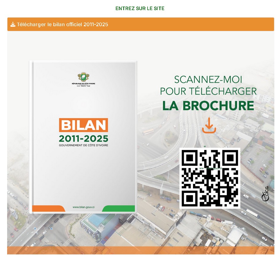 Bilan 2011-2025 • Gouvernement de Côte d&rsquo;Ivoire