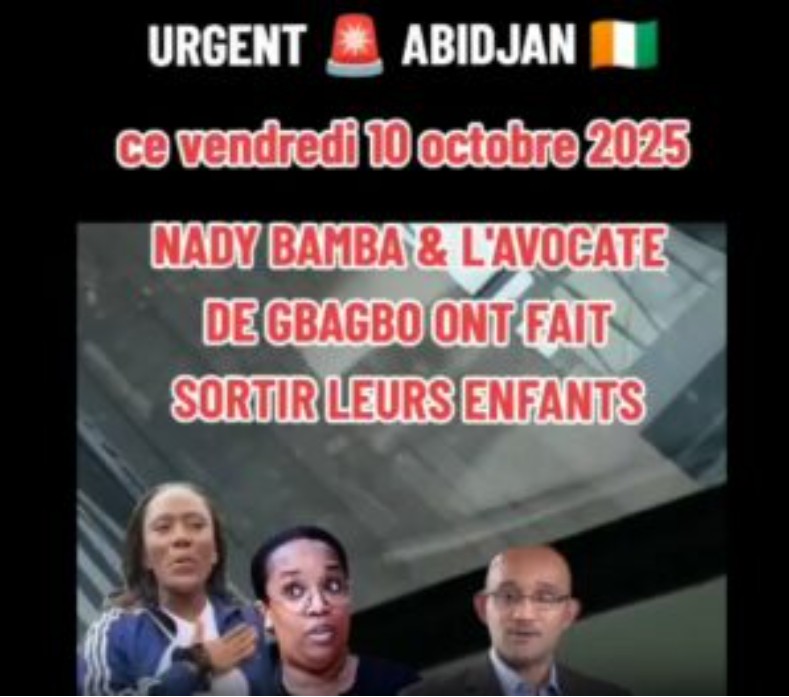 Jeunesse de Côte d’Ivoire : témoignage d’une internaute – Nady Bamba et la soi disant juriste Habiba Touré sont parti mettre leurs enfants à l’abri à l’étranger.