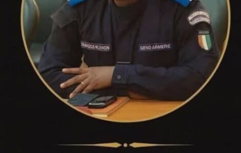 Agboville : Le corps du sous-lieutenant Daniogo Klenon Lassina transféré à Abidjan.