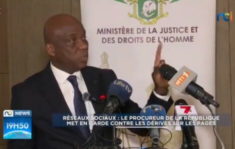 Société – Côte d’Ivoire : 54,31 % d’internautes “d’accord » avec la mise en garde du procureur Braman Oumar Koné face aux dérives sur les réseaux sociaux (Sondage)