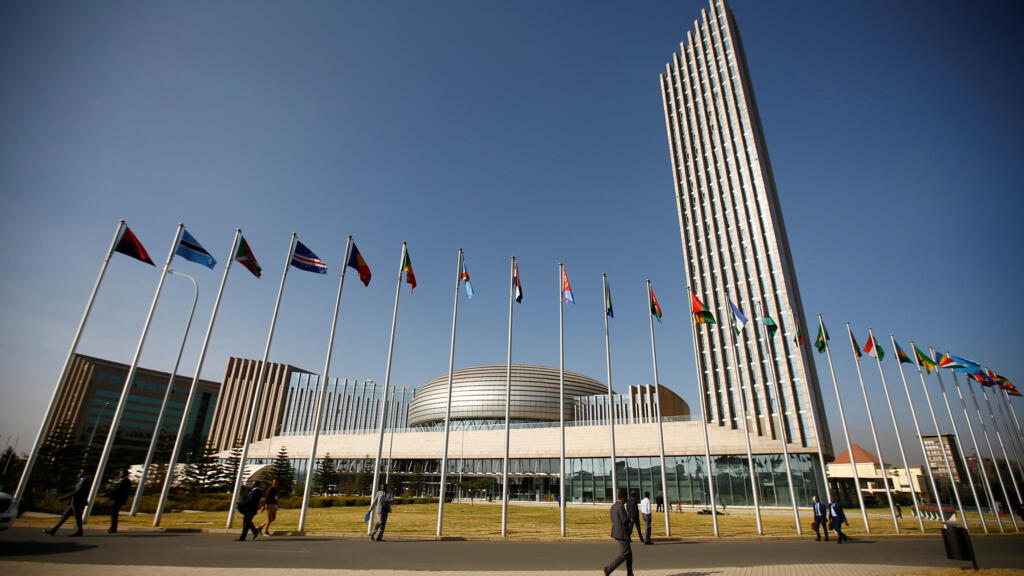 A general view shows the headquarters of the African Union building in Ethiopia's capital Addis Ababa