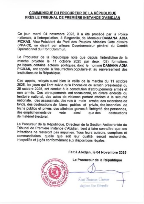 Communique_Arrestation_Damana_Pikas