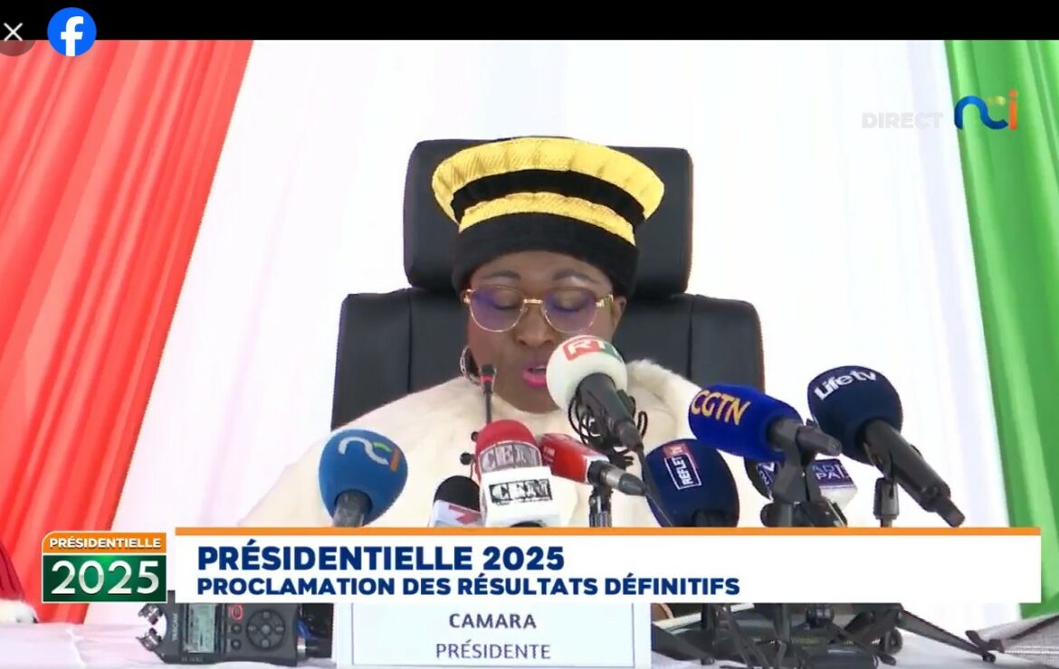 [Côte d’Ivoire/Présidentielle 2025] – Le Conseil Constitutionnel valide la victoire d’Alassane Ouattara.