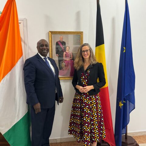 Cacao : Aly Touré échange avec l&rsquo;ambassadrice de Belgique en Côte d&rsquo;Ivoire.