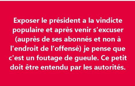 Nourri à la mamelle du mensonge des agoras et par manque d&rsquo;une éducation en présence des 2 parents : voilà les conséquences.