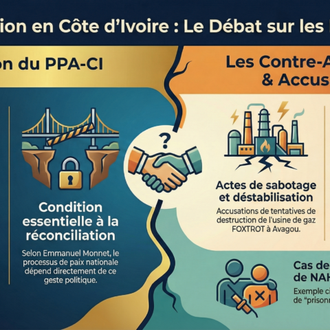 Politique ivoirienne : Pour le PPA-CI, la libération des « prisonniers d&rsquo;opinion » est « une condition essentielle à la réconciliation ».