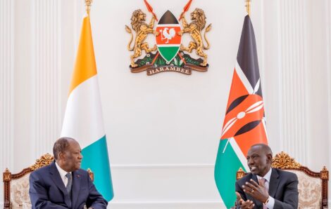 Présidence de la République de Côte d&rsquo;Ivoire · Entretien avec le Président de la République du Kenya, William Samoei Ruto à Nairobi (Kenya)