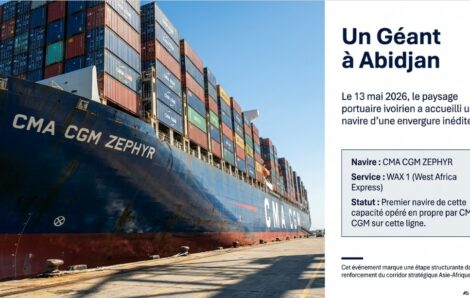 Le Groupe CMA CGM accueille la première escale du CMA CGM ZEPHYR à Abidjan sur le service WAX 1 opéré en propre – Communiqué