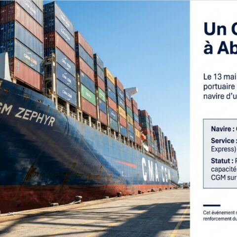 Le Groupe CMA CGM accueille la première escale du CMA CGM ZEPHYR à Abidjan sur le service WAX 1 opéré en propre – Communiqué