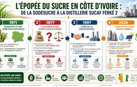 Côte d&rsquo;Ivoire : La SUCAF CI inaugure une distillerie de nouvelle génération à Ferké 2.