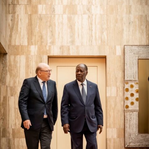 Côte d&rsquo;Ivoire : Philippe Van de Vyvere président-directeur général du groupe SEA-invest reçu par Alassane Ouattara.