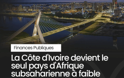 La Côte d&rsquo;Ivoire devient le seul pays d&rsquo;Afrique subsaharienne à faible risque de surendettement.